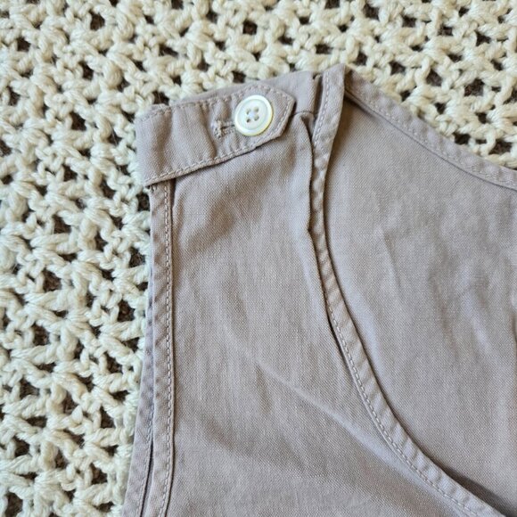 J, Crew Beige/Light Tan Sleeveless Cotton Blend Lightweight Dress Size 4 - Picture 3 of 6